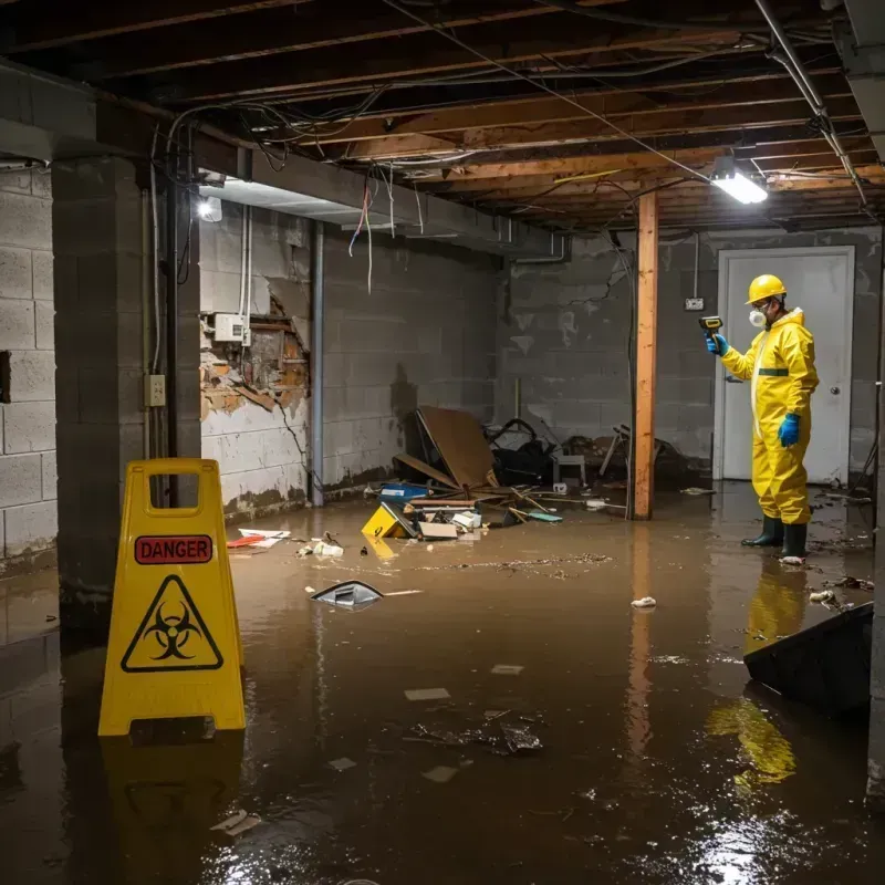 Flooded Basement Electrical Hazard in Berlin, MD Property